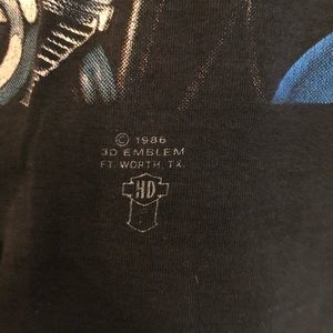 cropped harley davidson tee